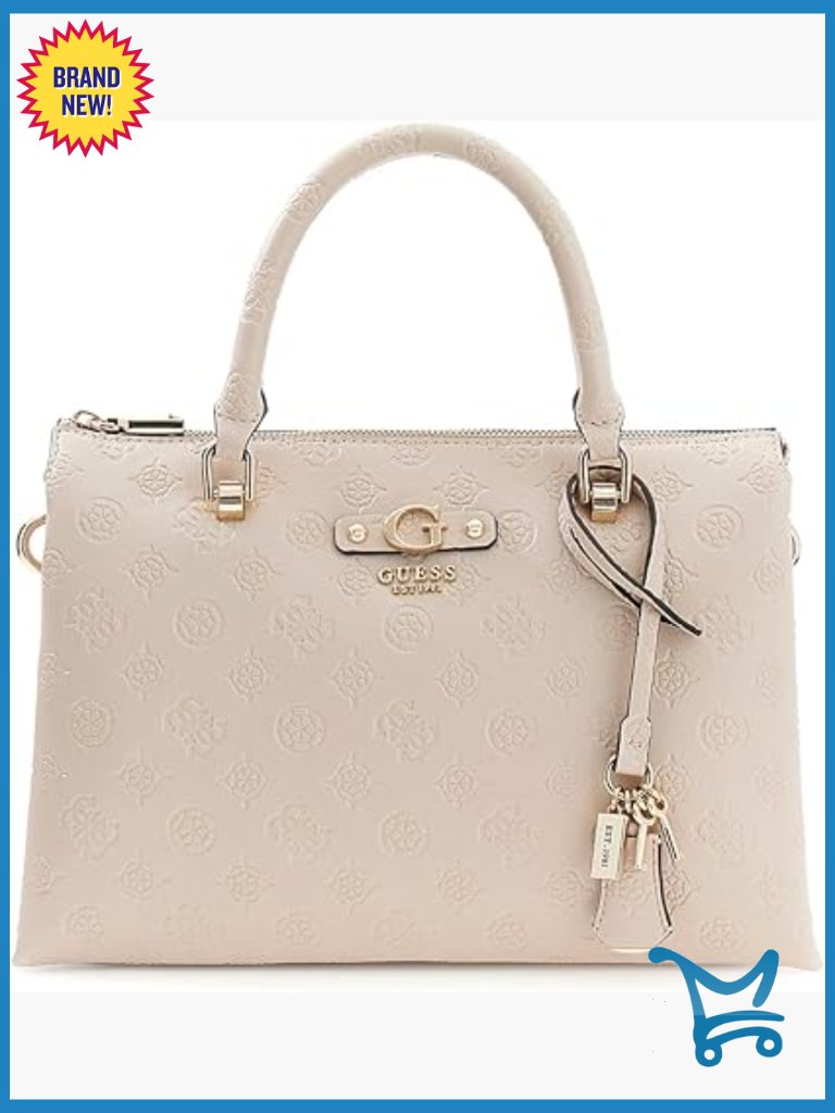 Multi Compartment Satchel With Detachable Crossbody Strap, Eco Faux Leather